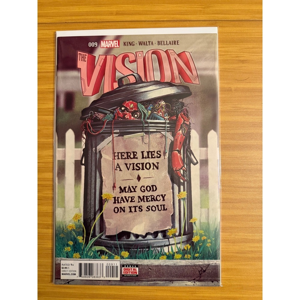 Marvel The Vision 009 Comic Book 2016‎ King Walta Bellaire Direct Edition